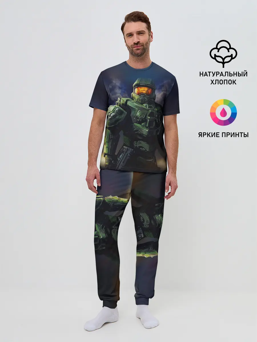 Мужская пижама с брюками / Halo