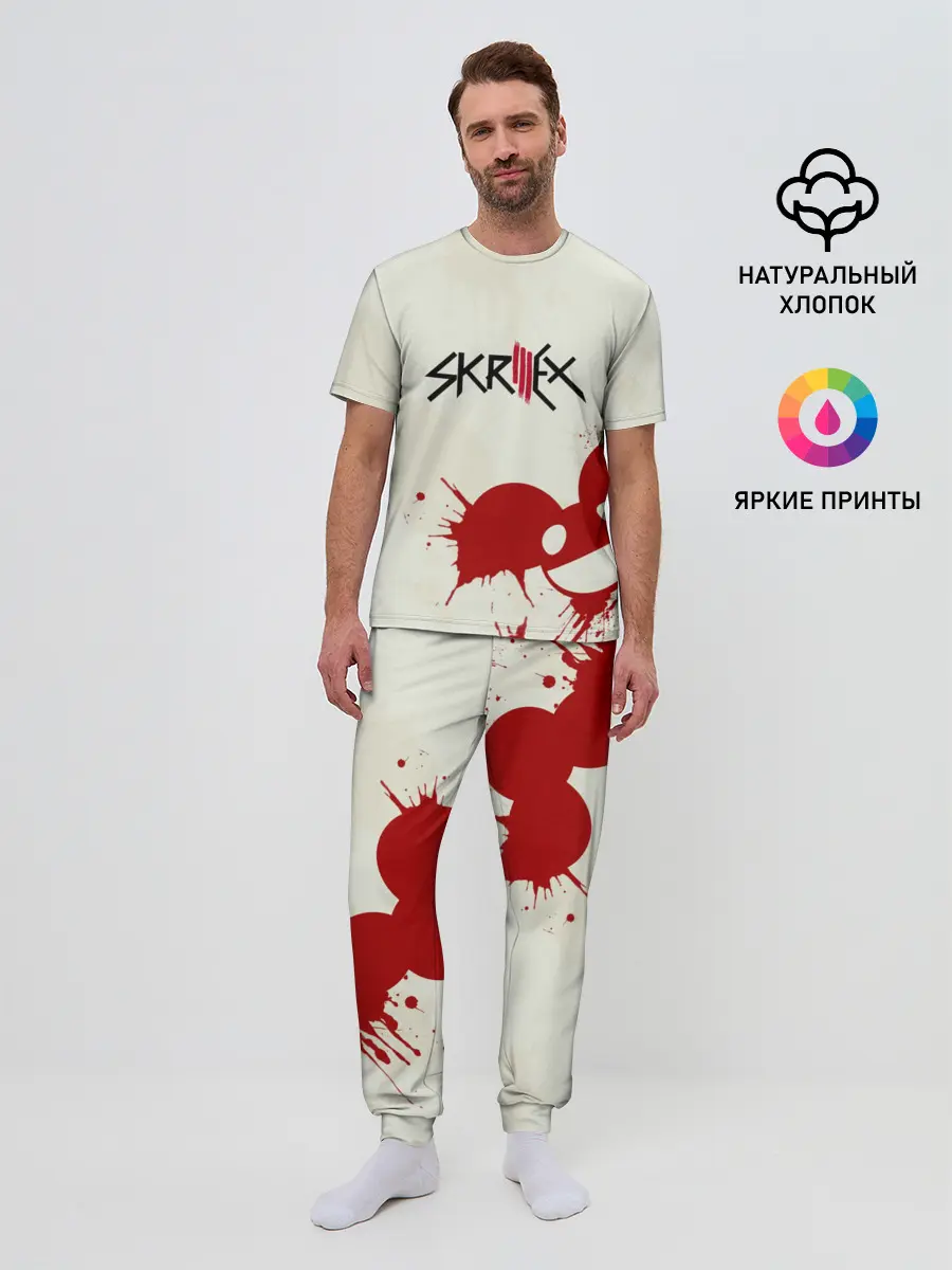 Мужская пижама с брюками / Skrillex