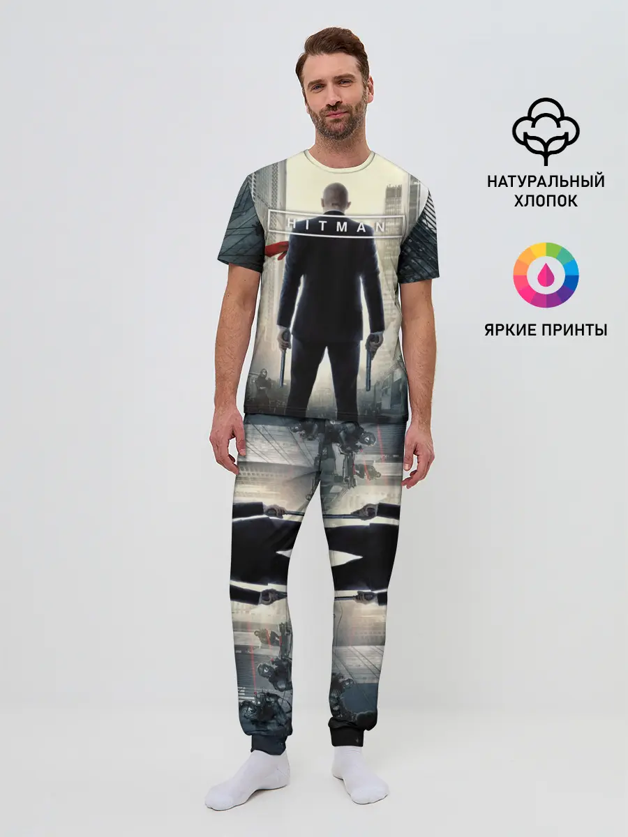 Мужская пижама с брюками / Hitman _5