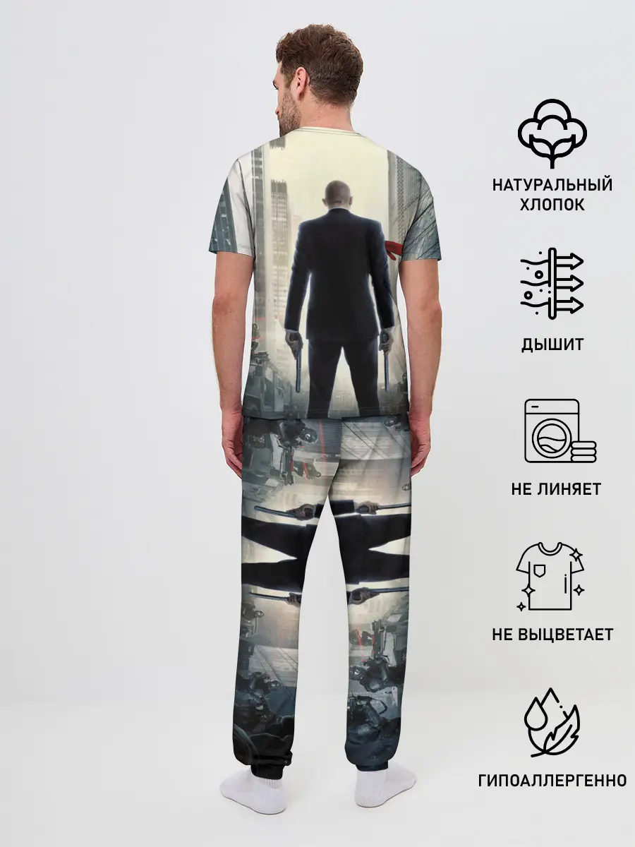 Мужская пижама с брюками / Hitman _5