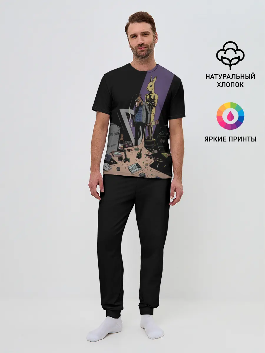 Мужская пижама с брюками / Конь БоДжек #3