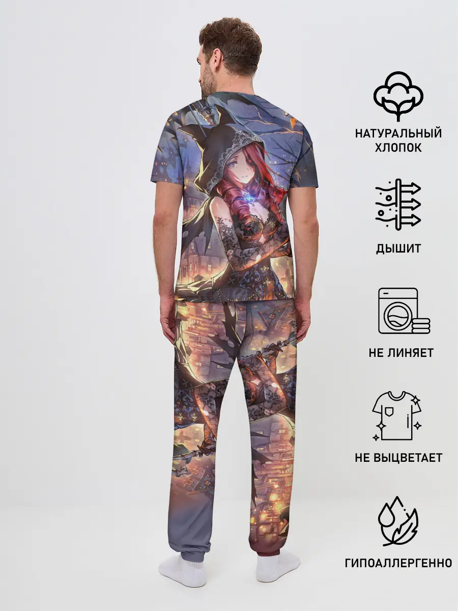 Мужская пижама с брюками / Однокрылый демон Амира