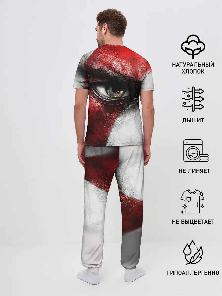 Мужская пижама с брюками / Взгляд Кратоса