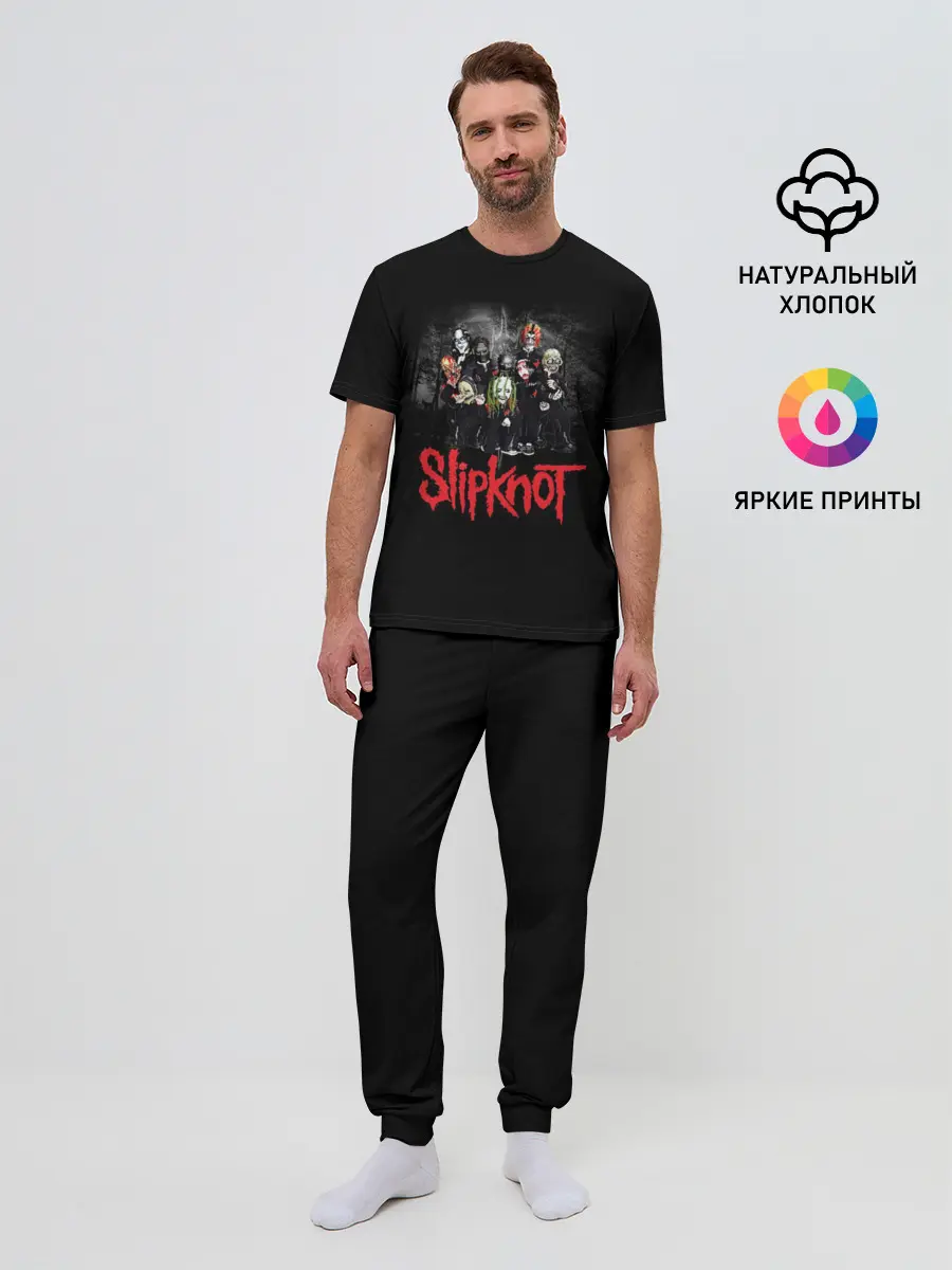 Мужская пижама с брюками / Slipknot