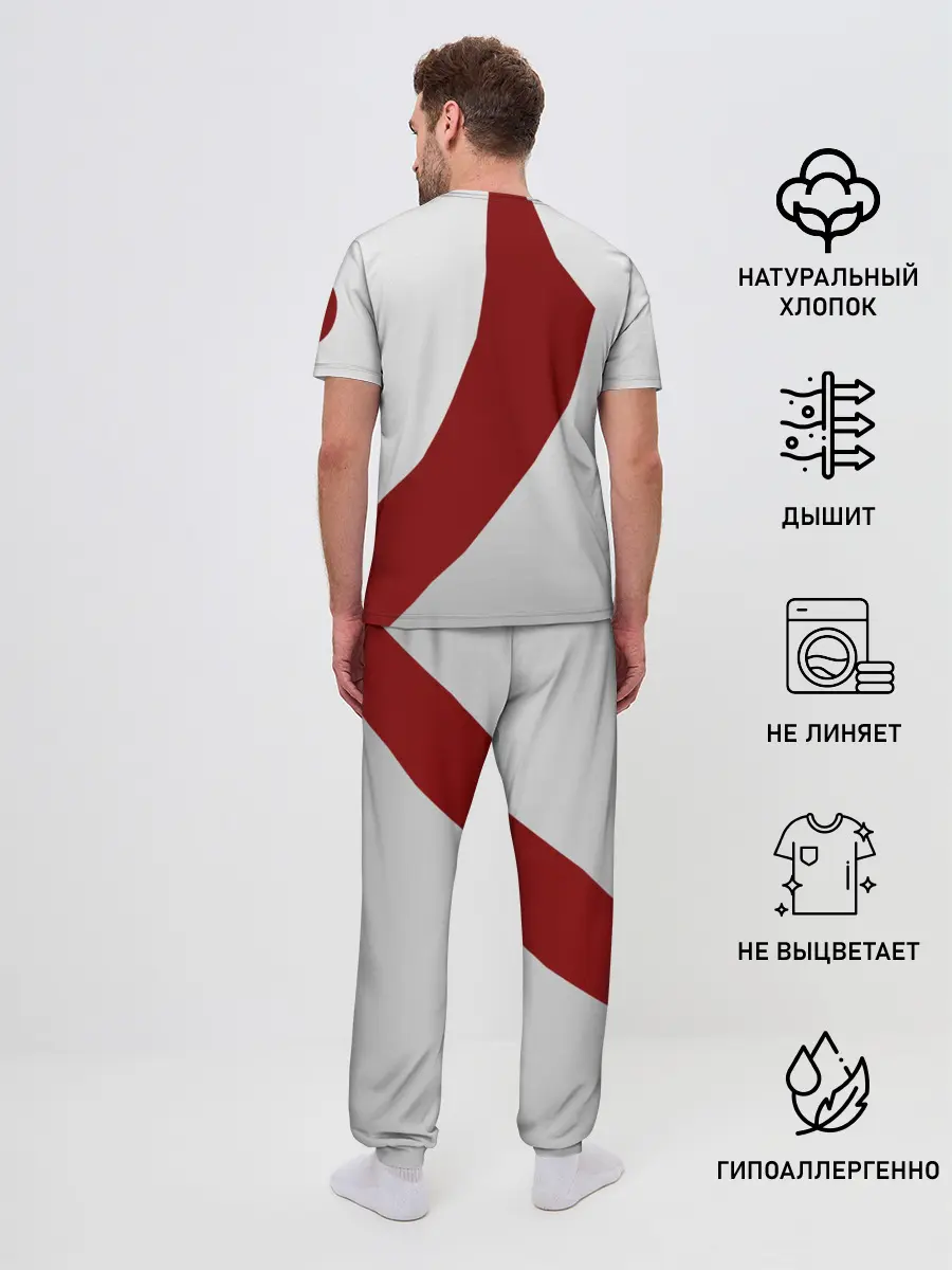 Мужская пижама с брюками / GOD of WAR Татуировки Кратоса