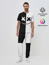 Мужская пижама с брюками / MARSHMELLO BLACK & WHITE