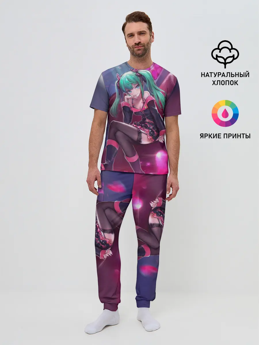 Мужская пижама с брюками / Хатсуне Мику