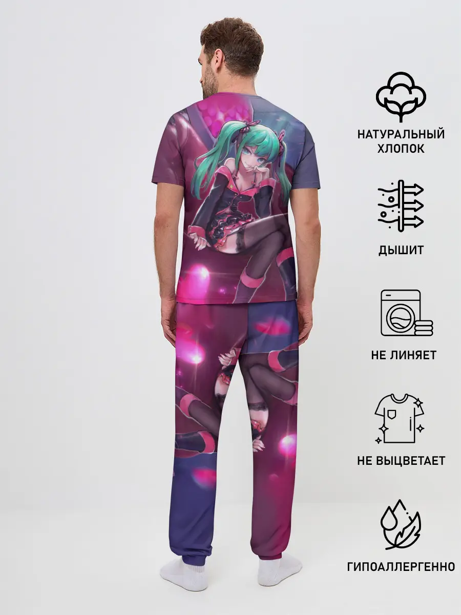 Мужская пижама с брюками / Хатсуне Мику