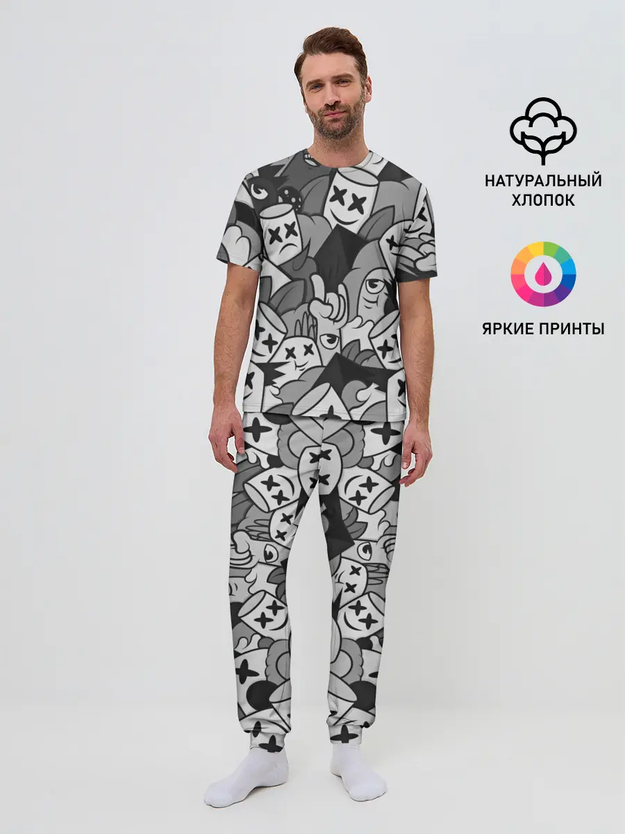 Мужская пижама с брюками / Marshmello