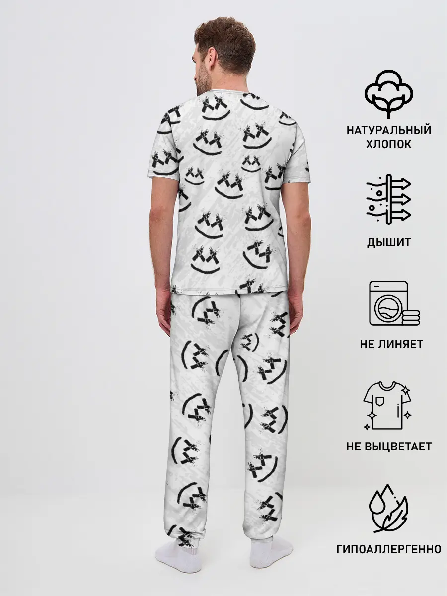 Мужская пижама с брюками / MARSHMELLO PATTERN