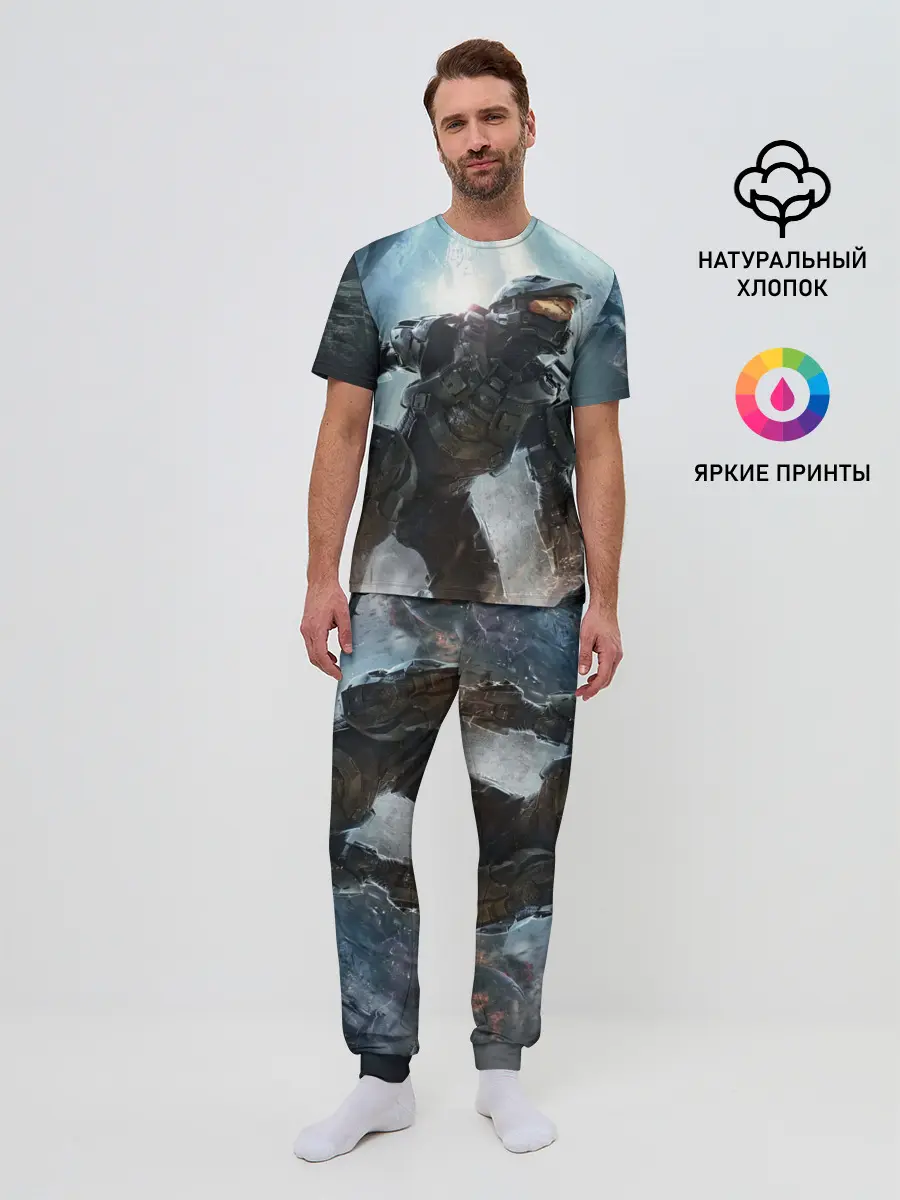 Мужская пижама с брюками / Halo
