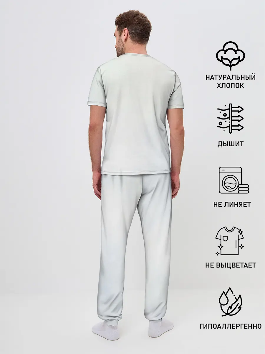 Мужская пижама с брюками / De Lorean Outatime