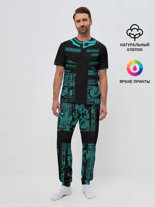 Мужская пижама с брюками / Detroit become human