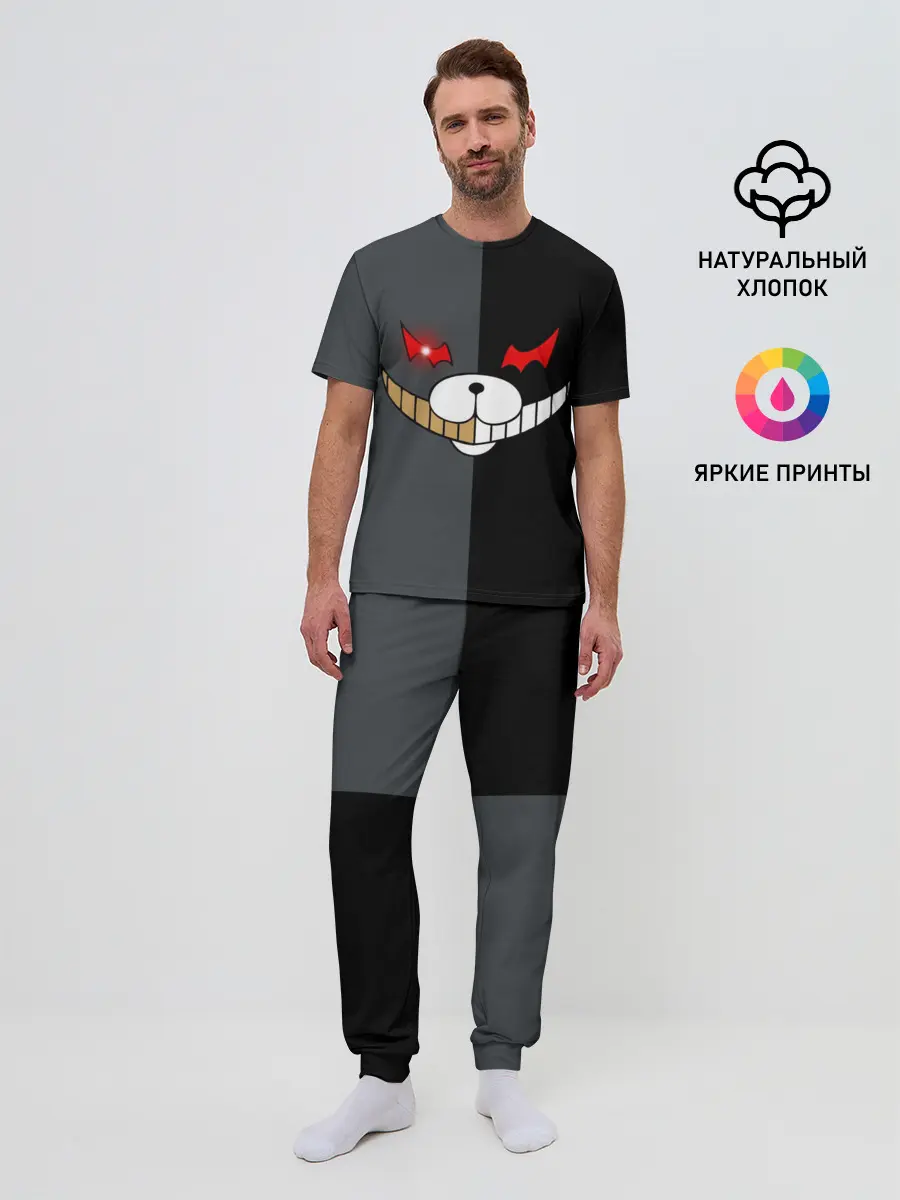 Мужская пижама с брюками / KUROKUMA x MONOKUMA