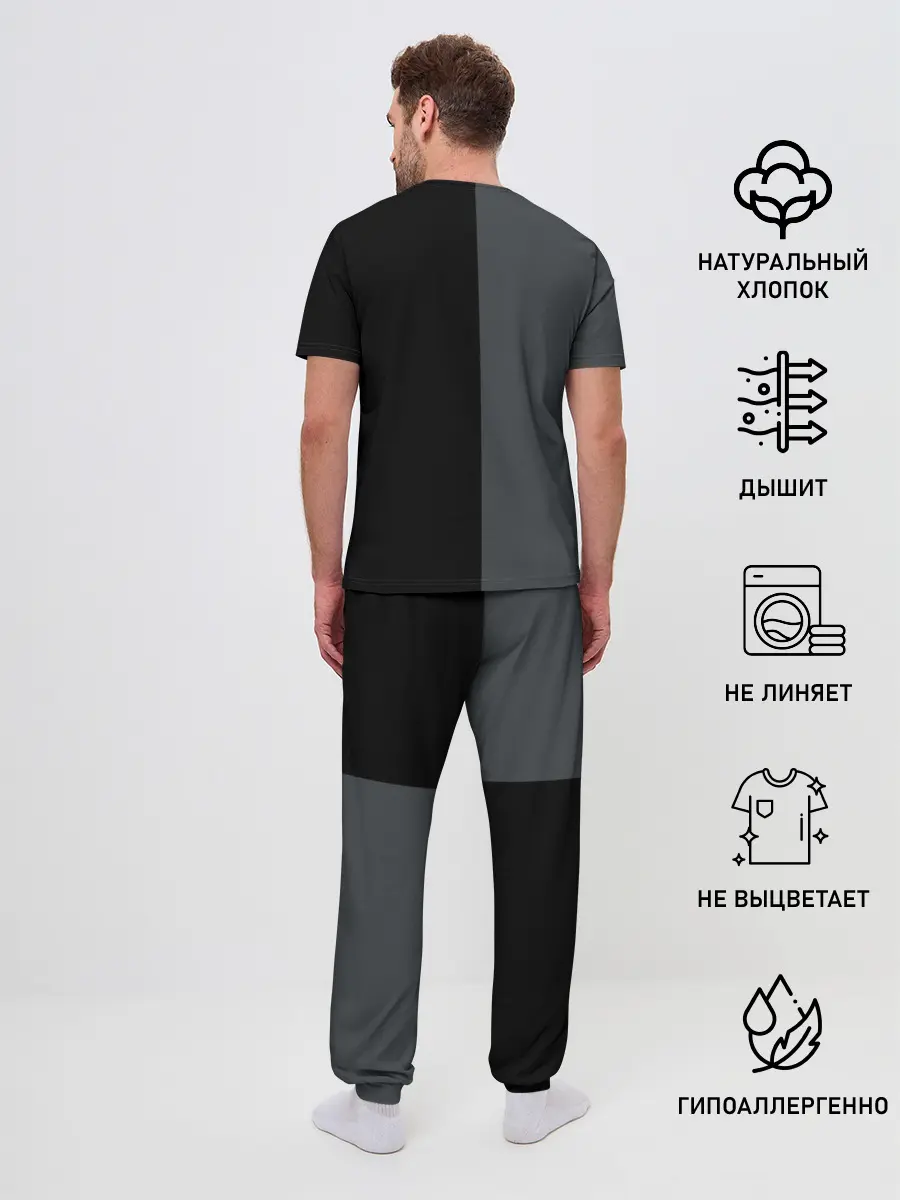 Мужская пижама с брюками / KUROKUMA x MONOKUMA