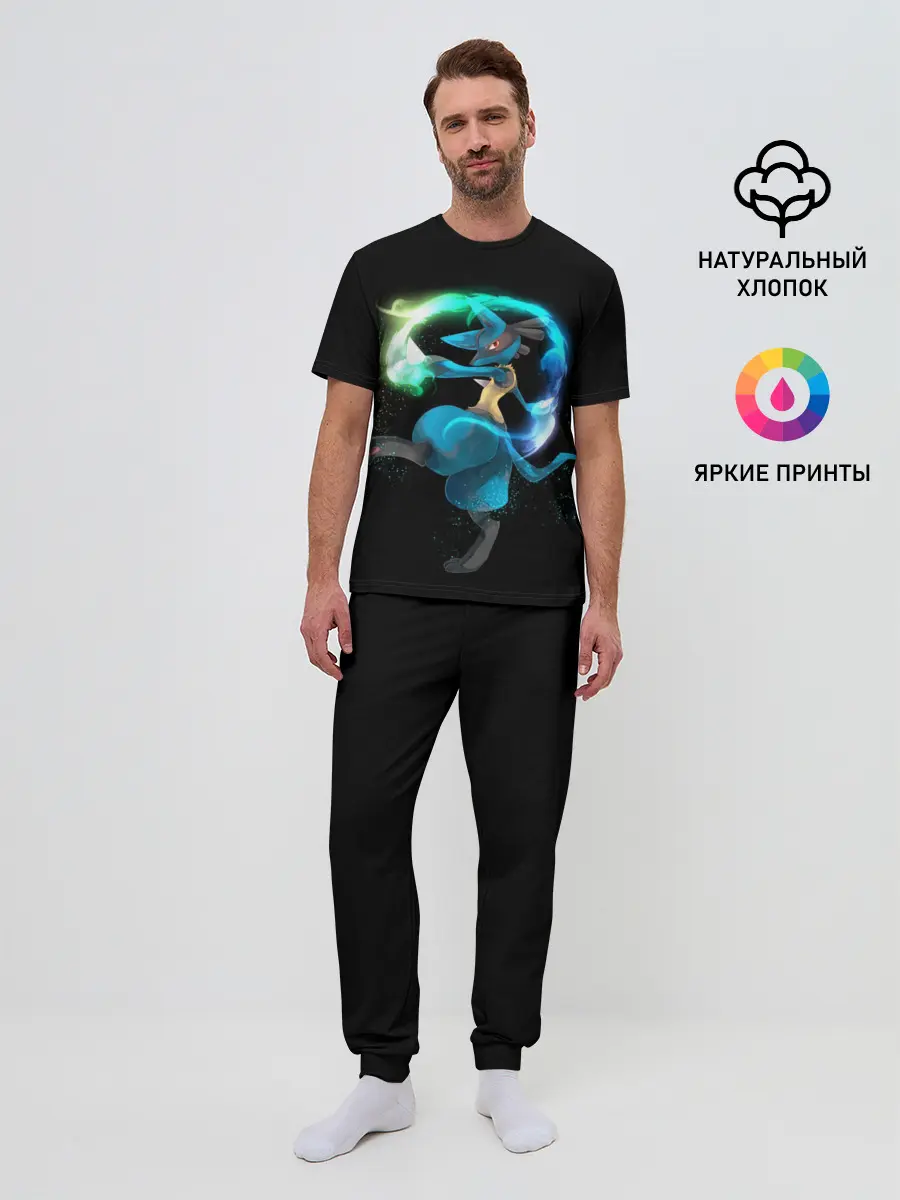 Мужская пижама с брюками / Pokemon art