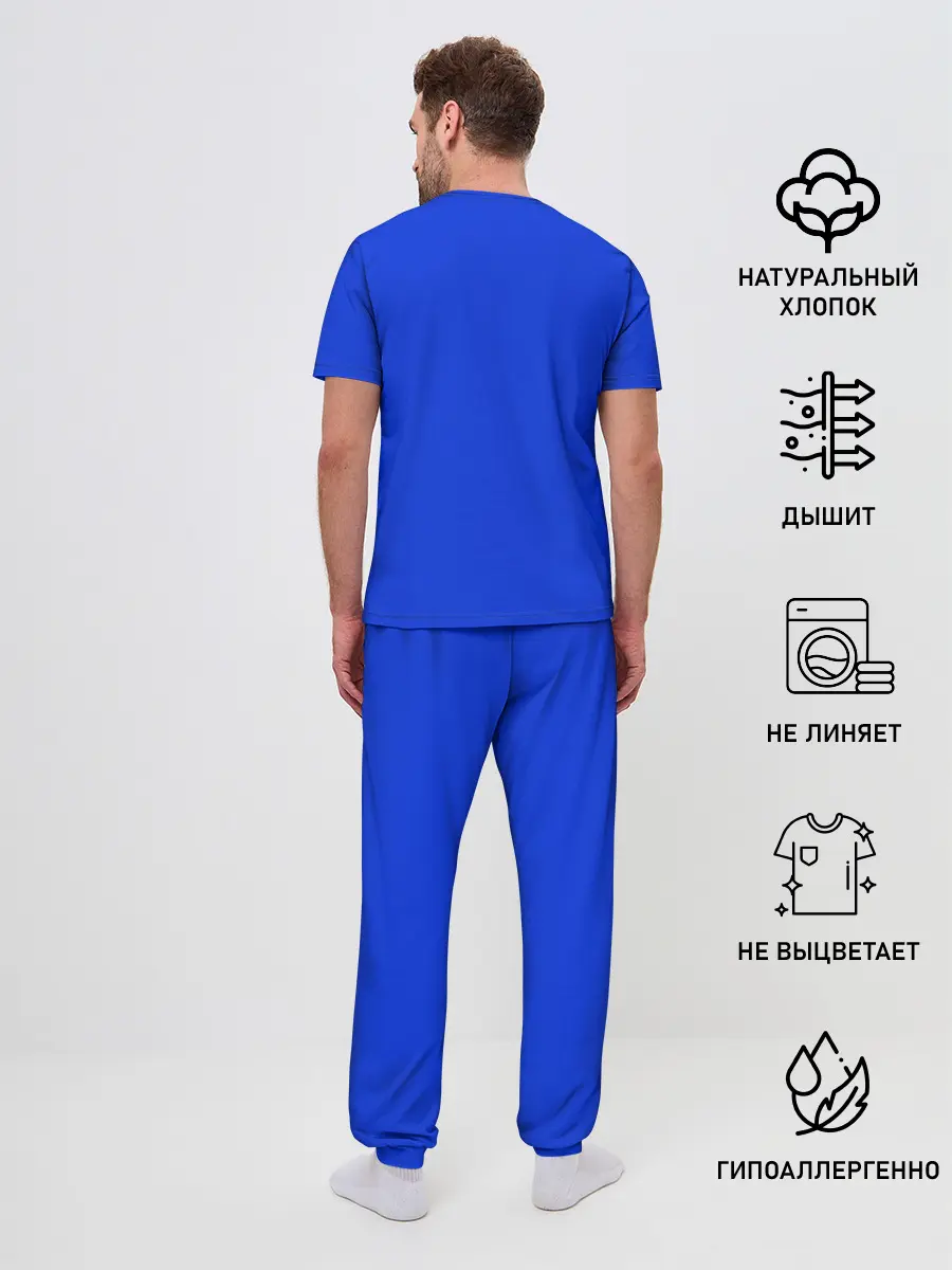 Мужская пижама с брюками / рождество