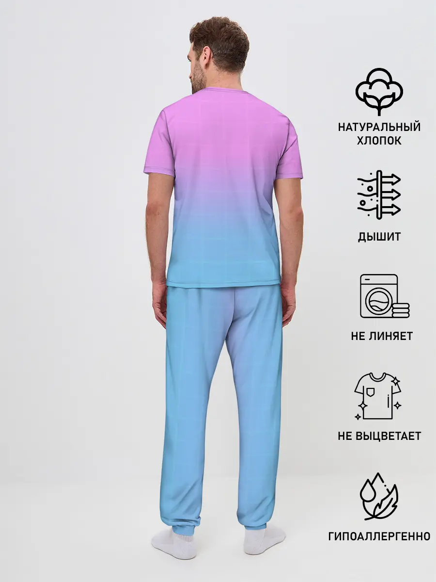 Мужская пижама с брюками / Anime girl with sword