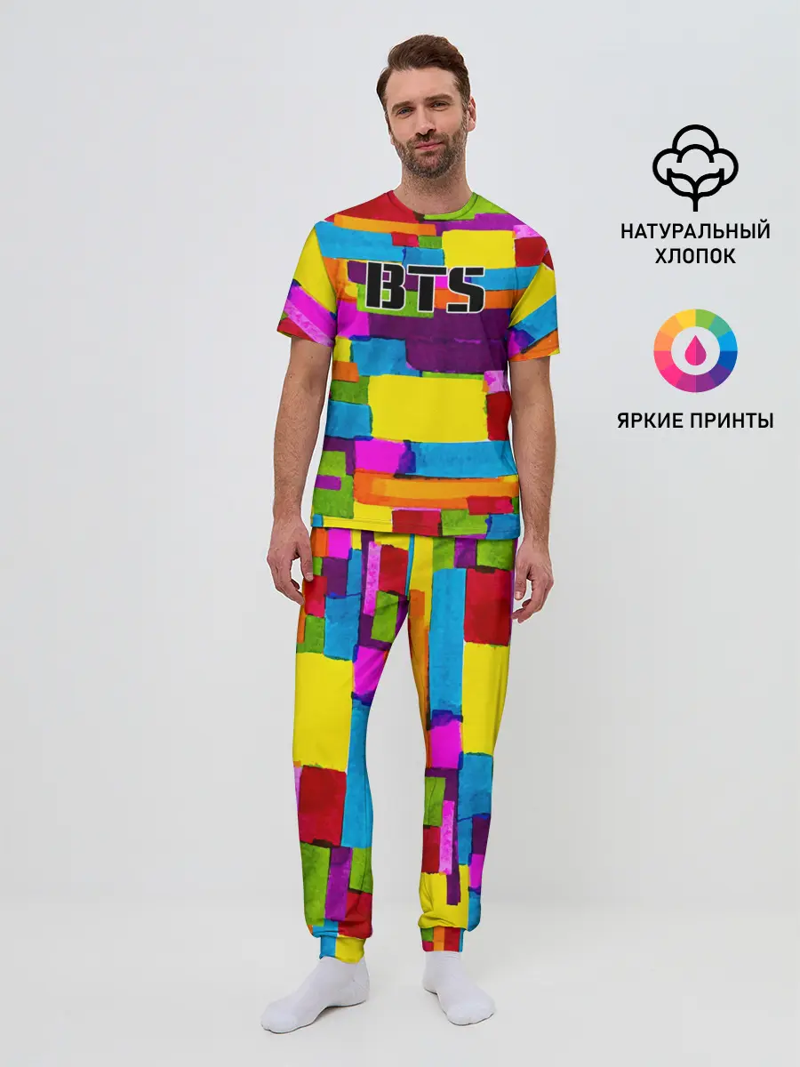 Мужская пижама с брюками / BTS