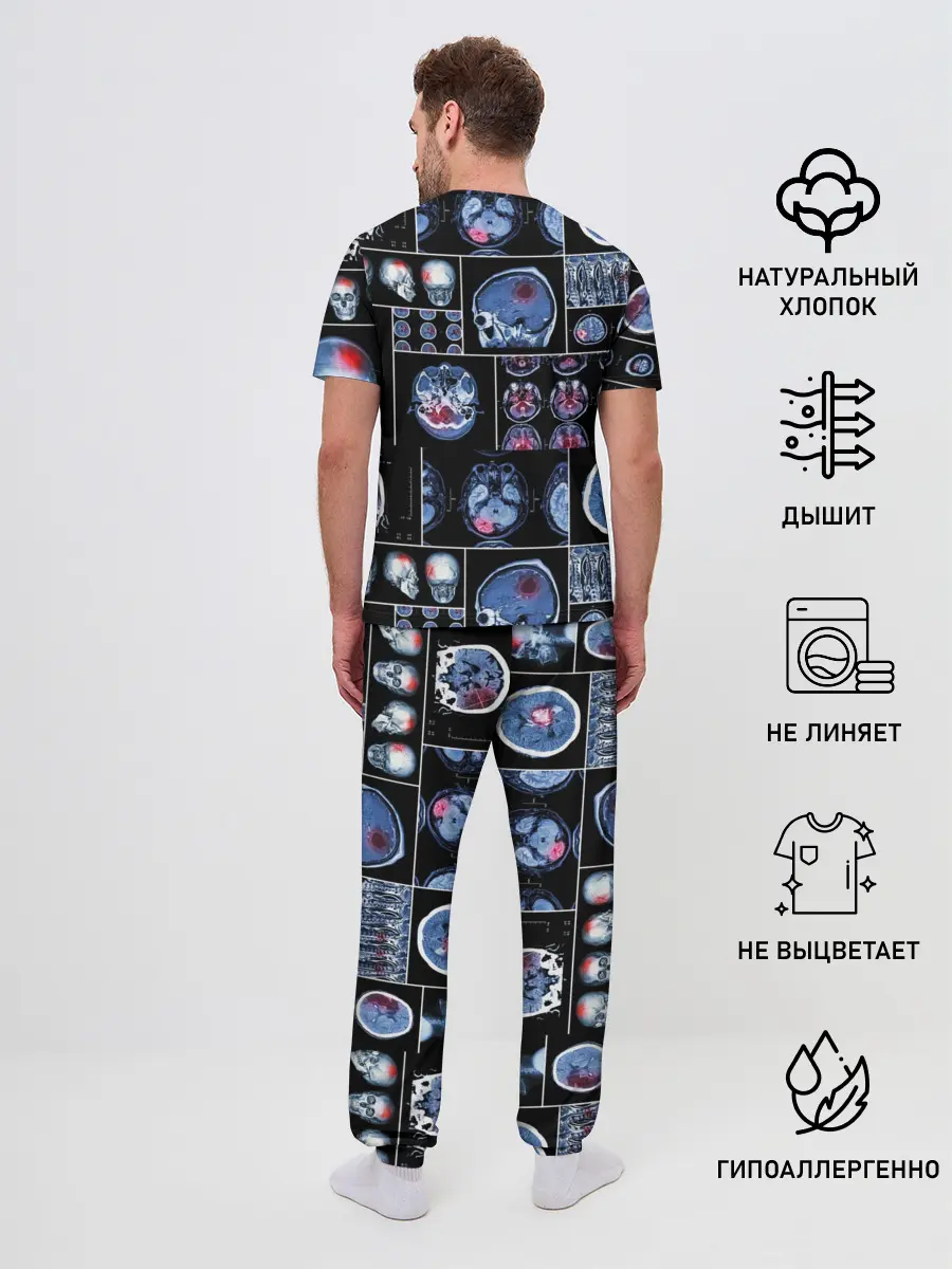 Мужская пижама с брюками / неврология