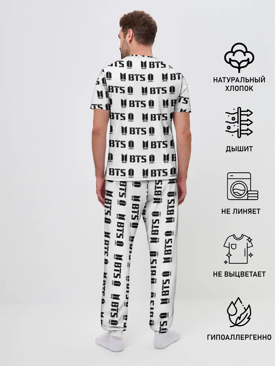 Мужская пижама с брюками / BTS