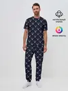Мужская пижама с брюками / Олени