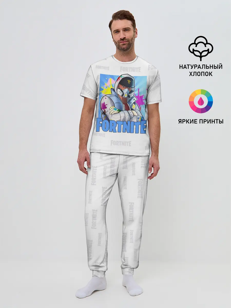 Мужская пижама с брюками / Fortnite Fan Art