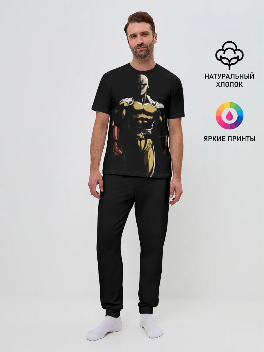 Мужская пижама с брюками / One-Pucnh Man