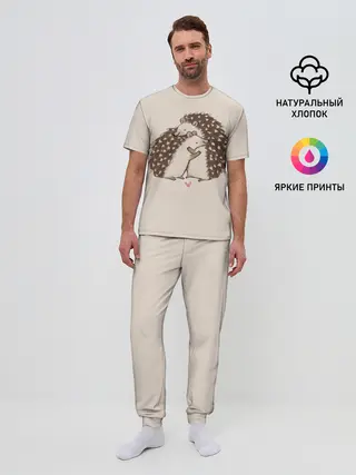 Мужская пижама с брюками / Любовь Ежиков