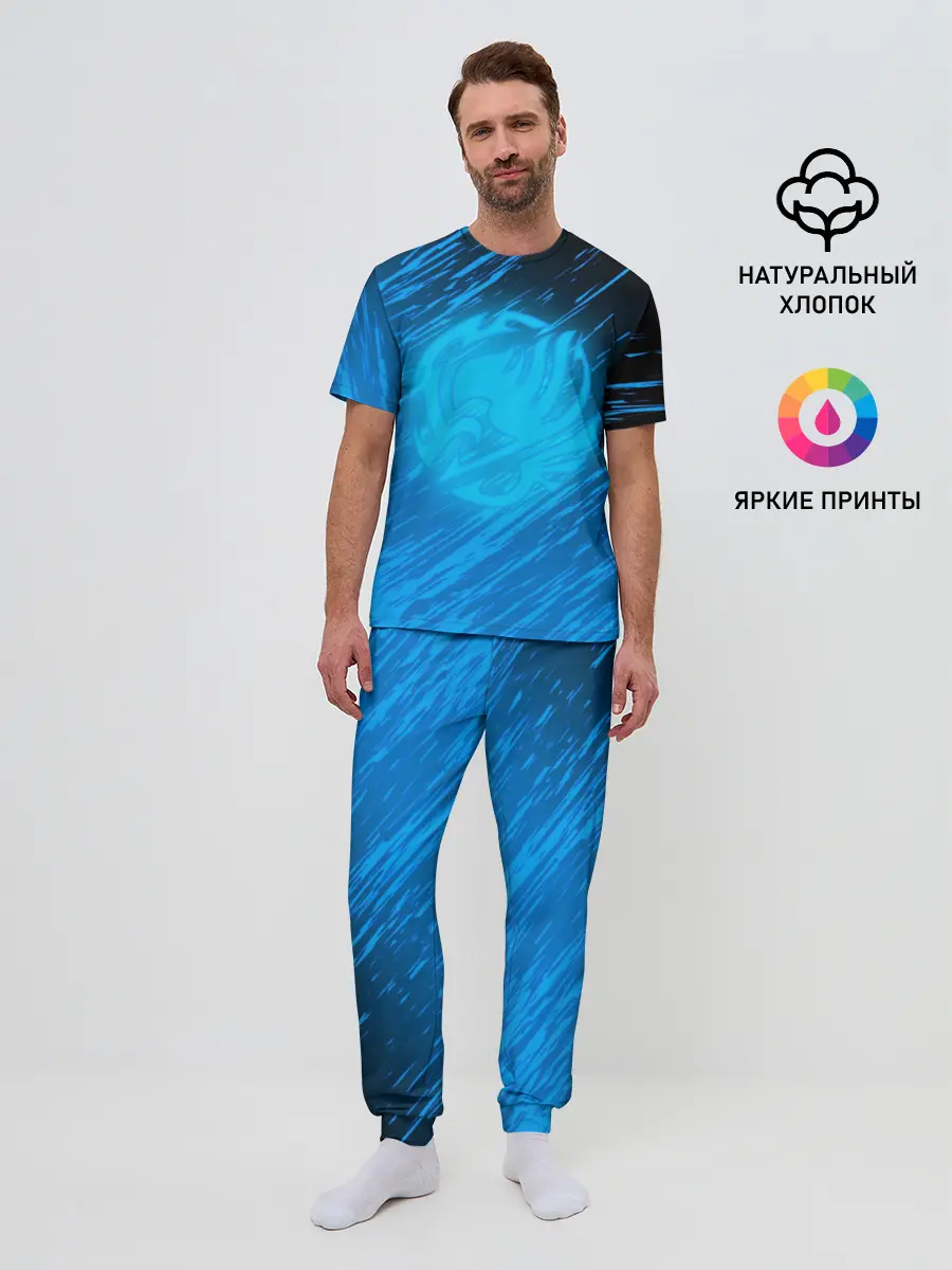 Мужская пижама с брюками / Helmet Fairy tail Moon