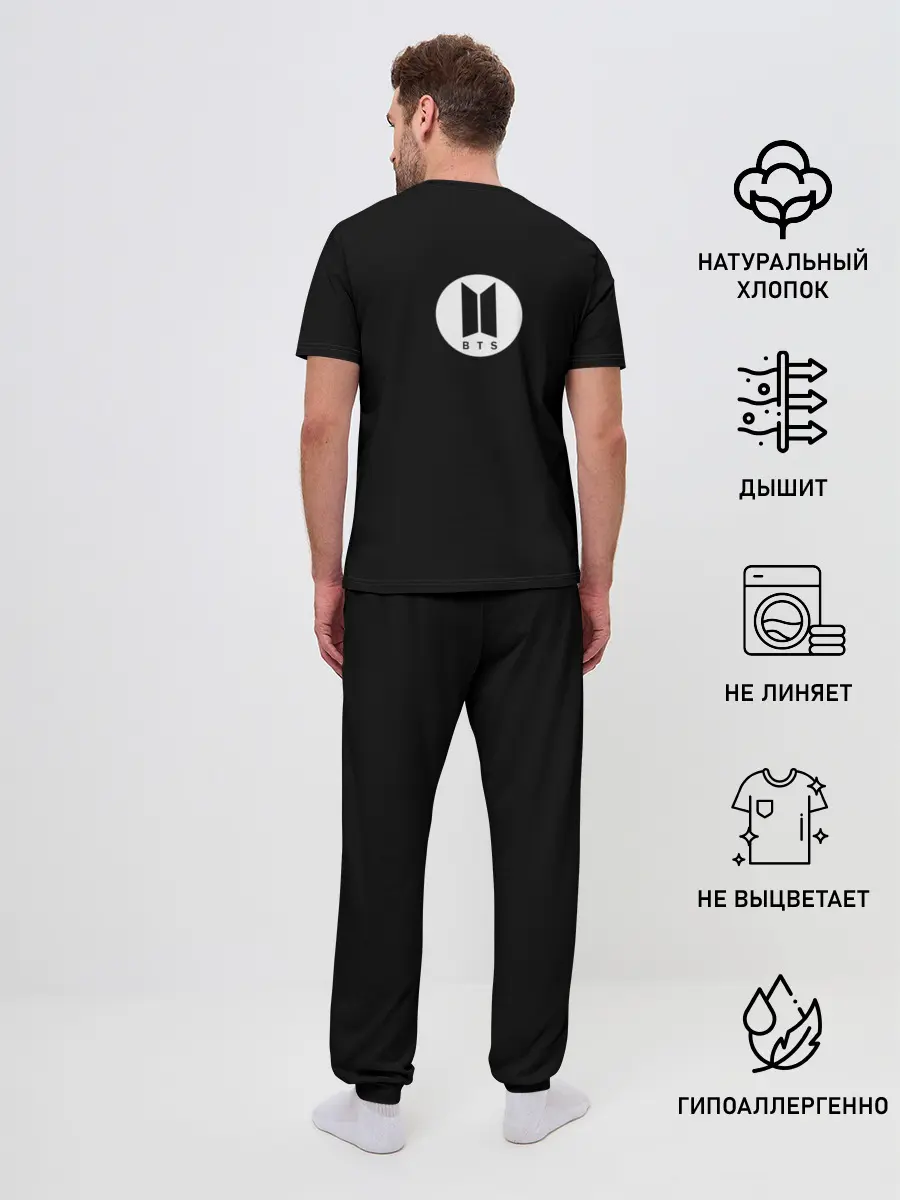 Мужская пижама с брюками / BTS Kpop