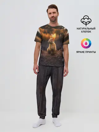 Мужская пижама с брюками / Солнечный зайчик