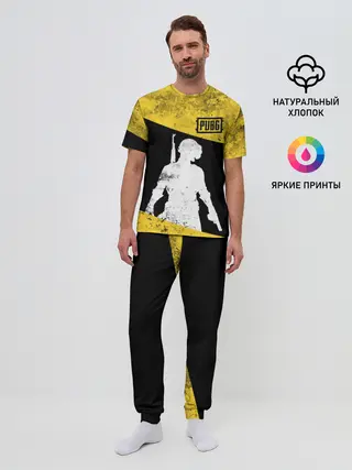 Мужская пижама с брюками / PUBG Grunge