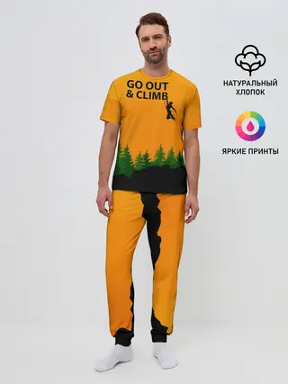 Мужская пижама с брюками / Альпинизм