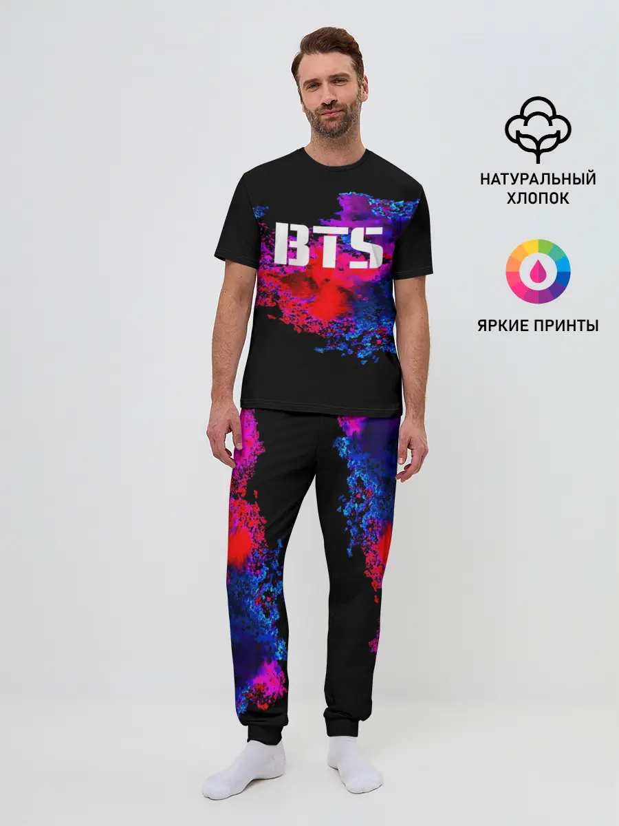 Мужская пижама с брюками / BTS
