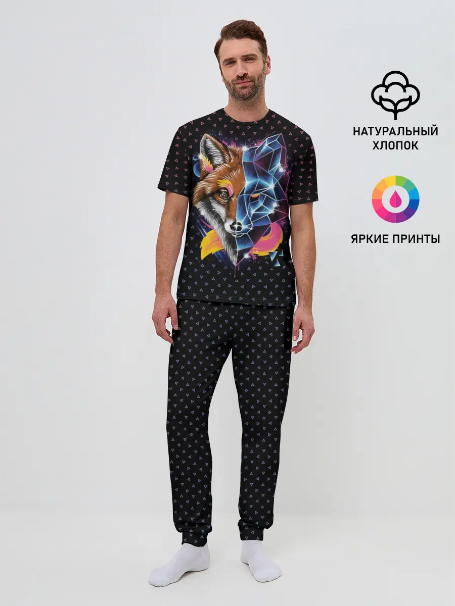 Мужская пижама с брюками / Super Space Fox