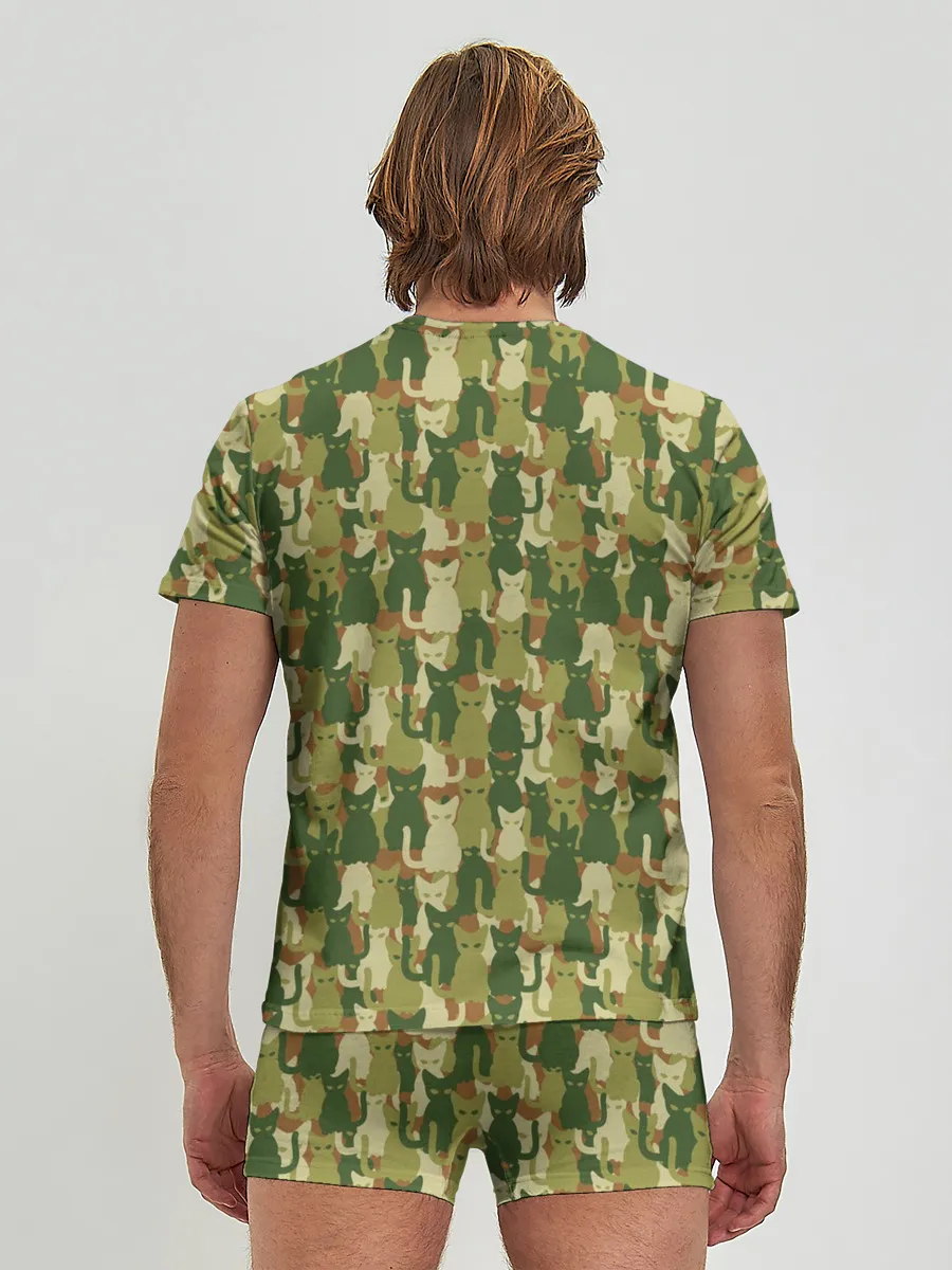 Мужские трусы с футболкой / Кошки