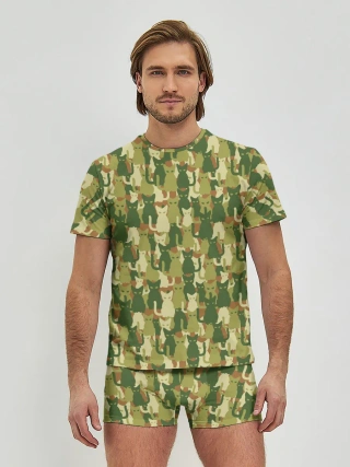 Мужские трусы с футболкой / Кошки