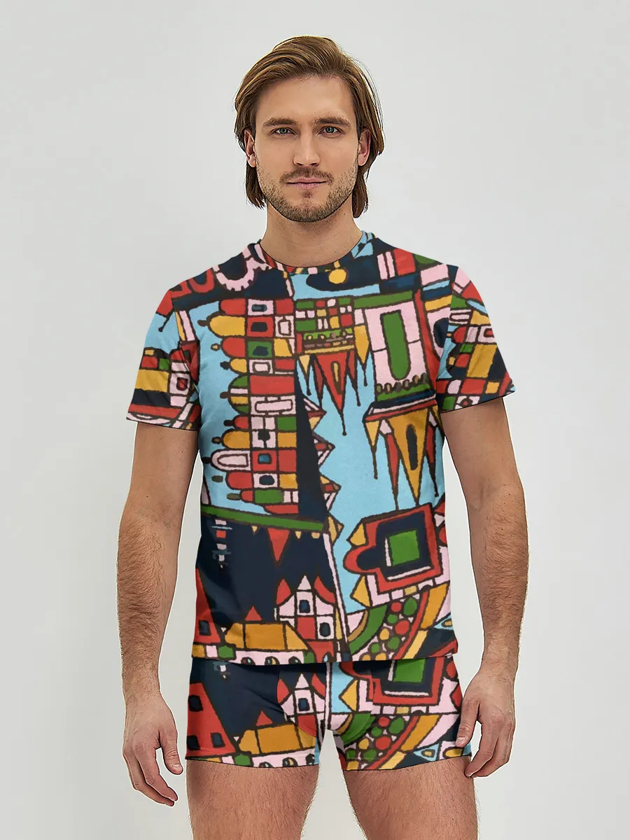 Мужские трусы с футболкой / Рождество в Праге