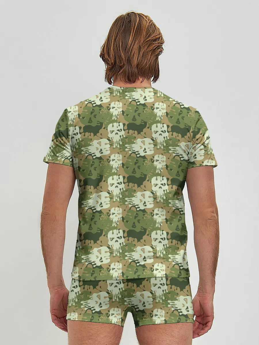 Мужские трусы с футболкой / Силуэты Черепов