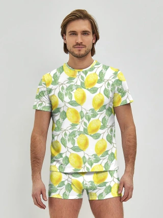 Мужские трусы с футболкой / Лимоны 3d