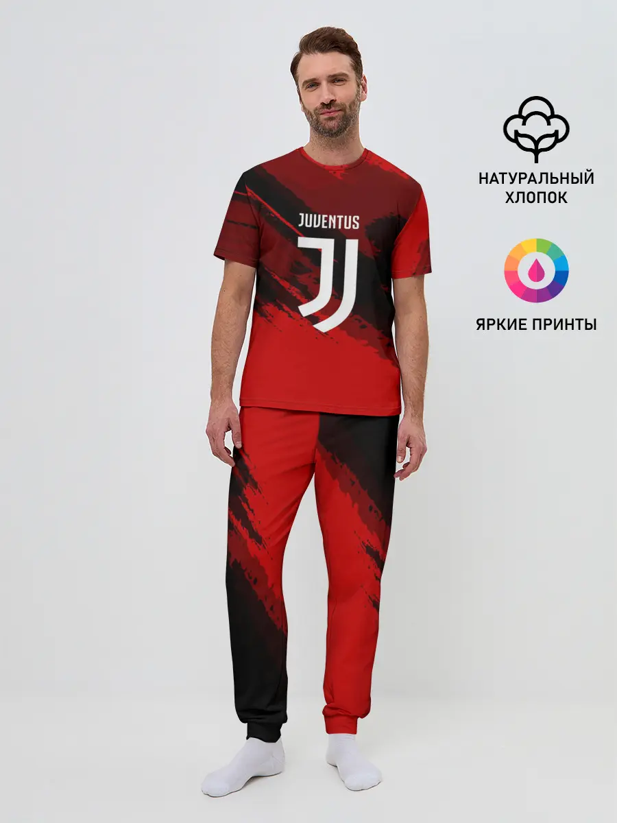 Мужская пижама с брюками / JUVENTUS SPORT RED