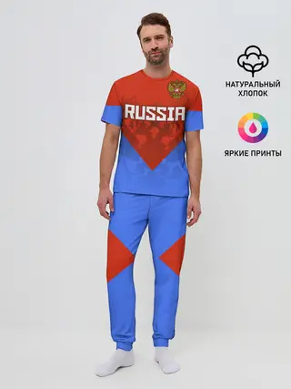 Мужская пижама с брюками / Russia