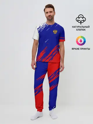 Мужская пижама с брюками / RUSSIA SPORT / РОССИЯ СПОРТ