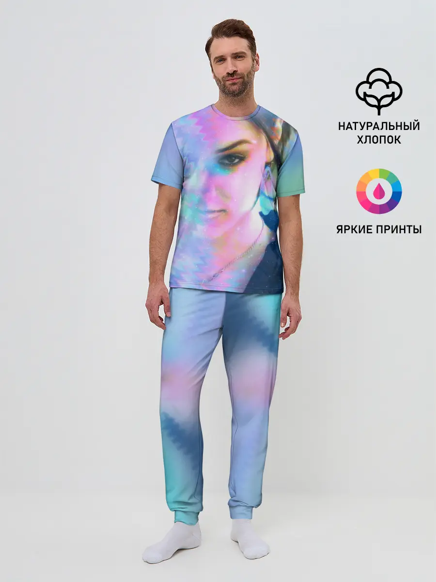 Мужская пижама с брюками / Саша Грей. Абстракция