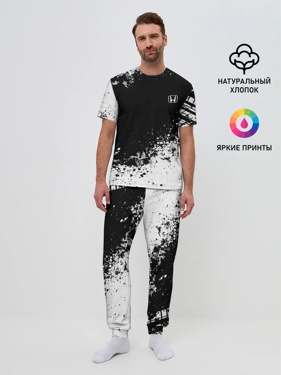 Мужская пижама с брюками / Honda brand motors