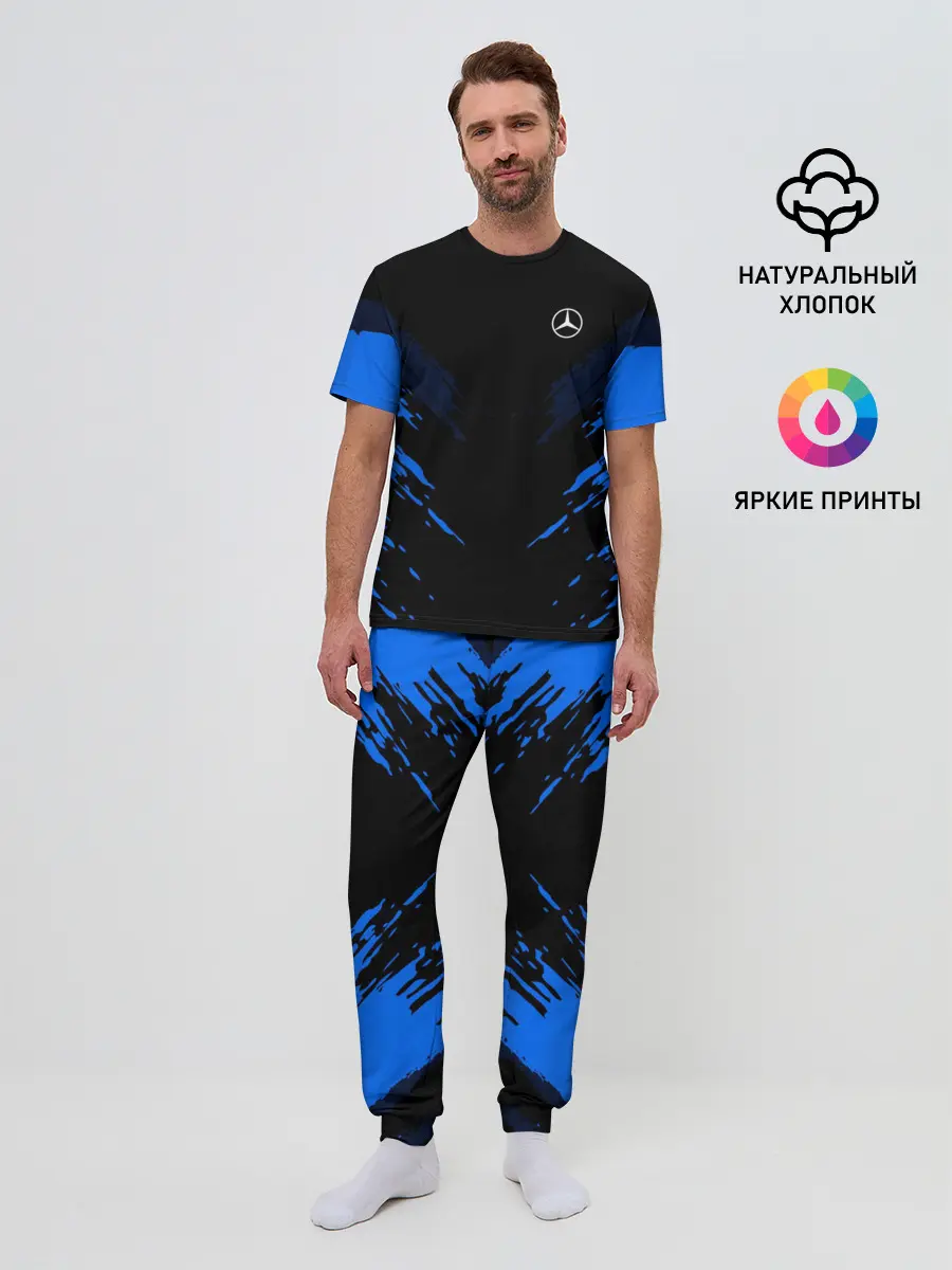Мужская пижама с брюками / Mercedes SPORT