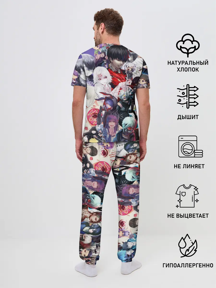 Мужская пижама с брюками / Tokyo-Ghoul