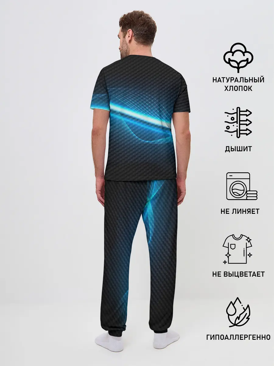 Мужская пижама с брюками / KIA machine motor XXI