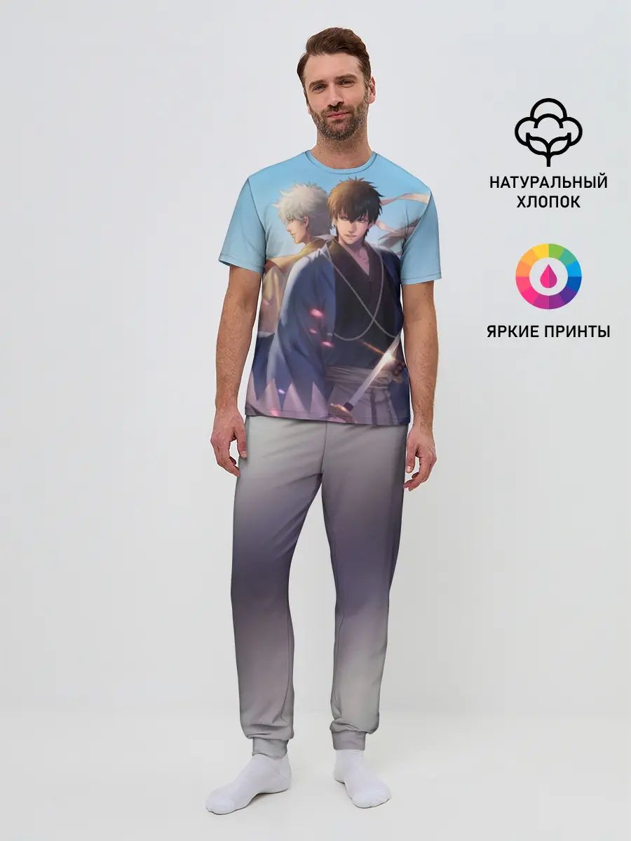 Мужская пижама с брюками / Воин Гинтоки